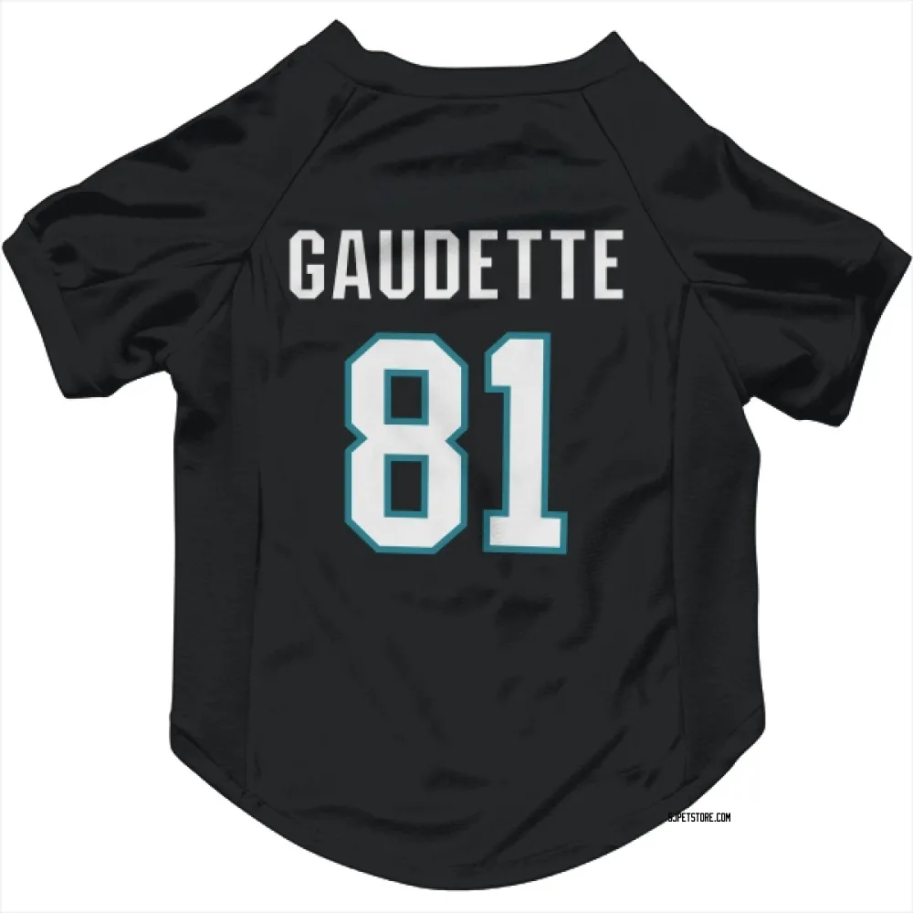 San Jose Sharks Adam Gaudette Black Pet Jersey for Dog & Cat