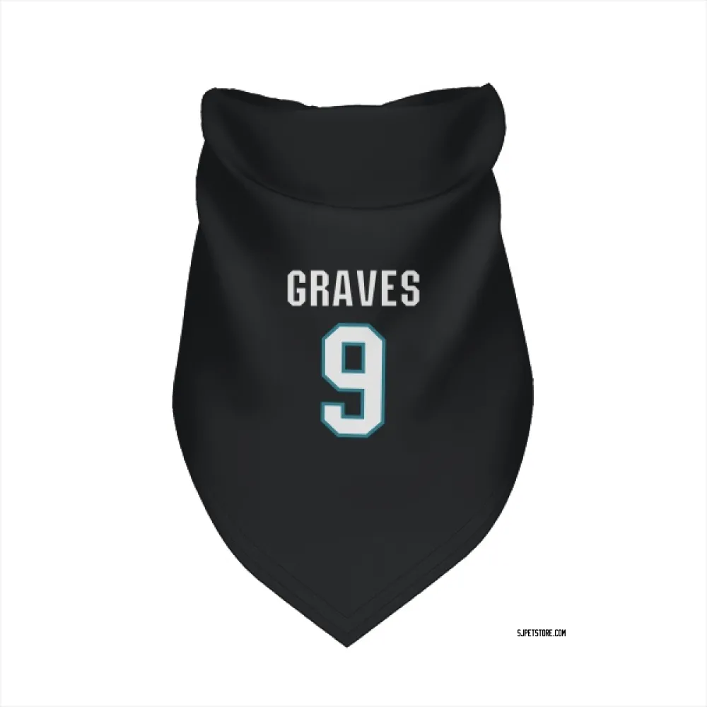 San Jose Sharks Adam Graves Black Pet Bandana for Dog & Cat