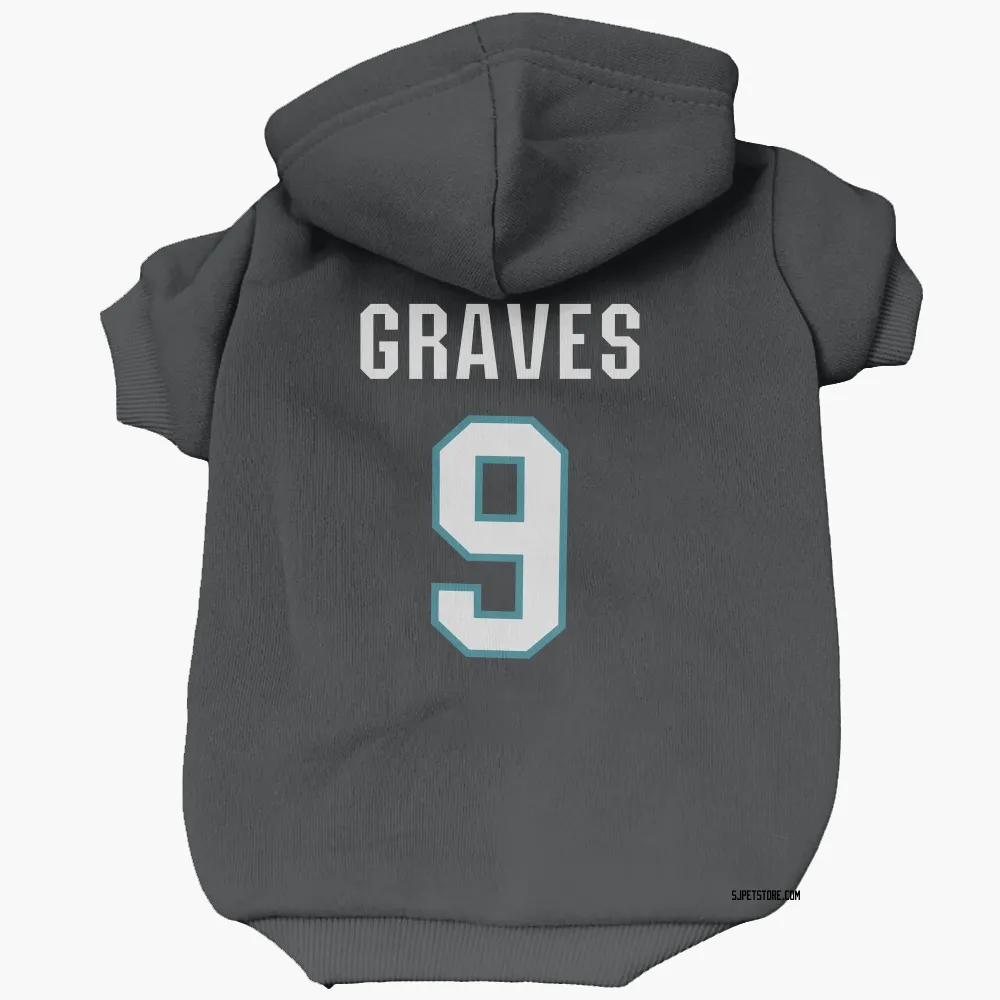 San Jose Sharks Adam Graves Black Pet Hoodie for Dog & Cat