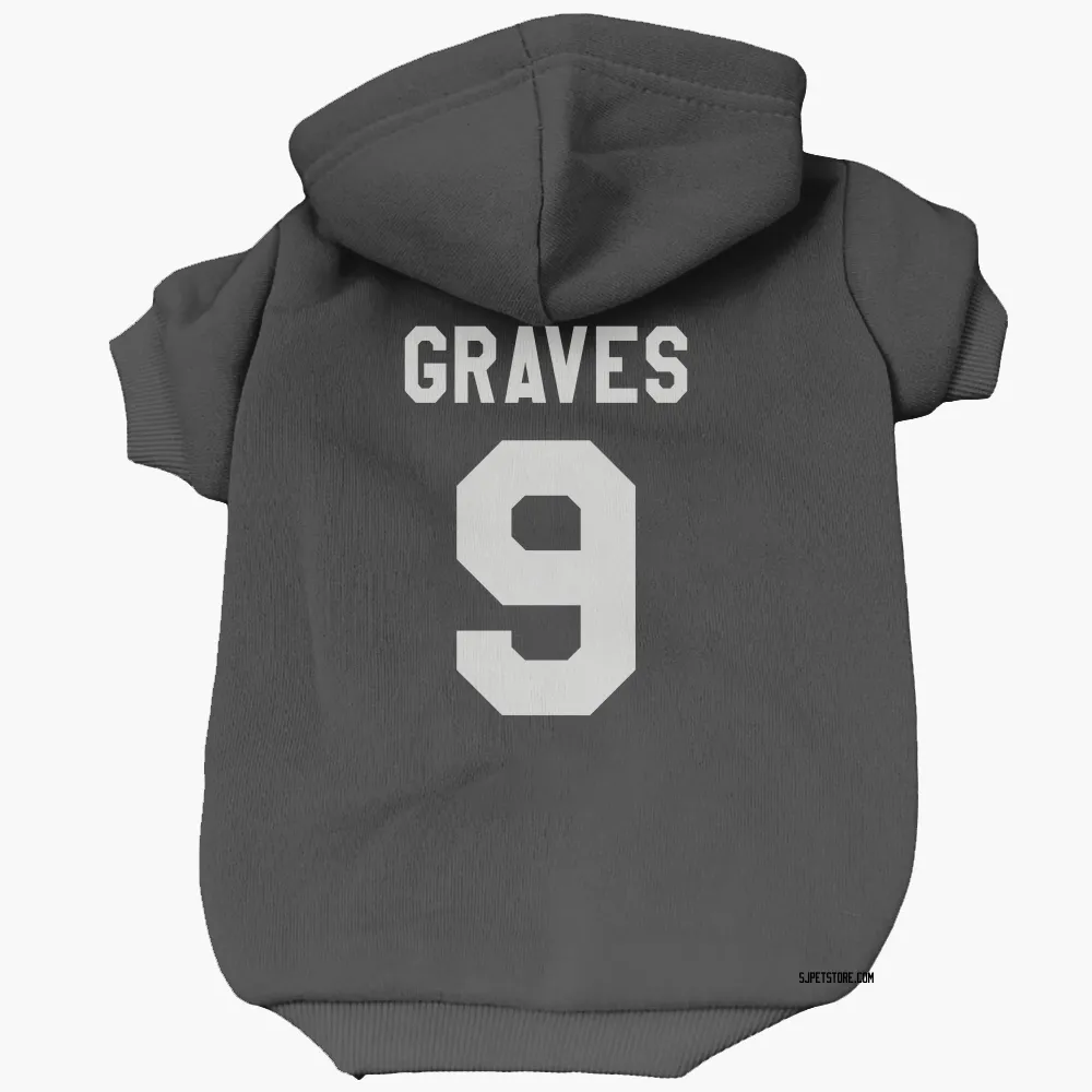 San Jose Sharks Adam Graves Black White Pet Hoodie for Dog & Cat