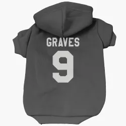 San Jose Sharks Adam Graves Black White Pet Hoodie for Dog & Cat