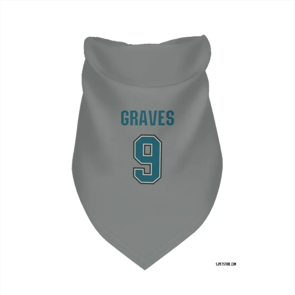 San Jose Sharks Adam Graves Gray Pet Bandana for Dog & Cat