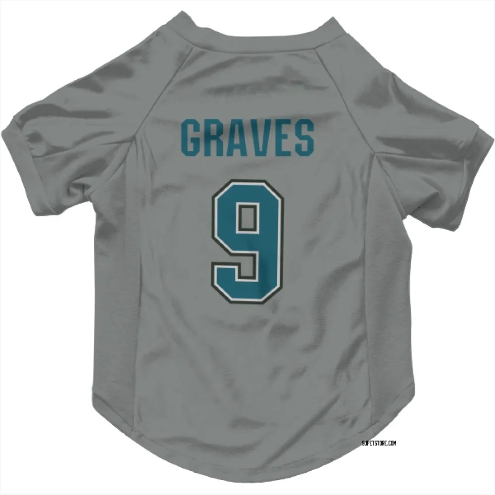 San Jose Sharks Adam Graves Gray Pet Jersey for Dog & Cat