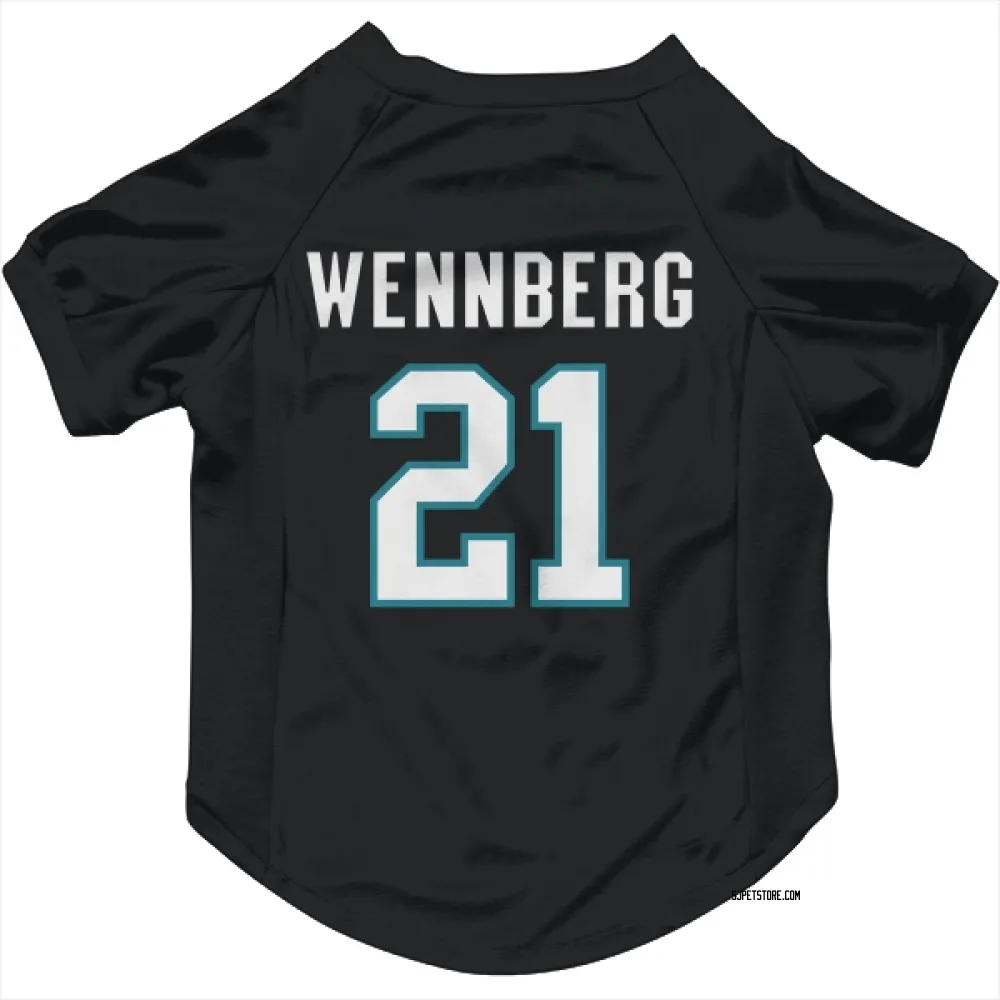 San Jose Sharks Alexander Wennberg Black Pet Jersey for Dog & Cat