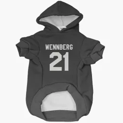 San Jose Sharks Alexander Wennberg Black White Pet Hoodie for Dog & Cat