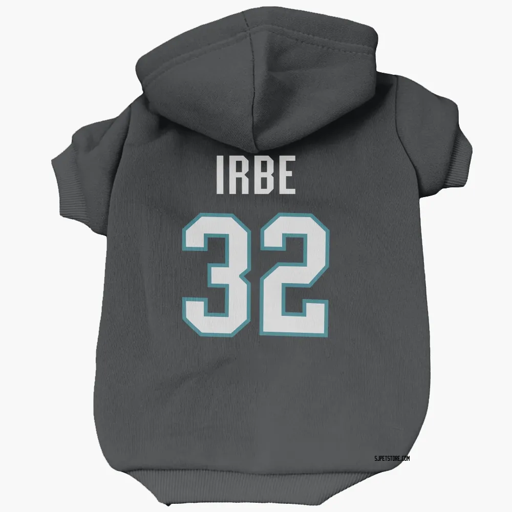 San Jose Sharks Arturs Irbe Black Pet Hoodie for Dog & Cat