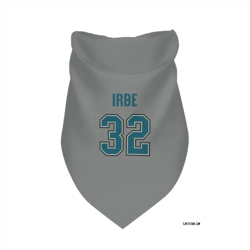 San Jose Sharks Arturs Irbe Gray Pet Bandana for Dog & Cat