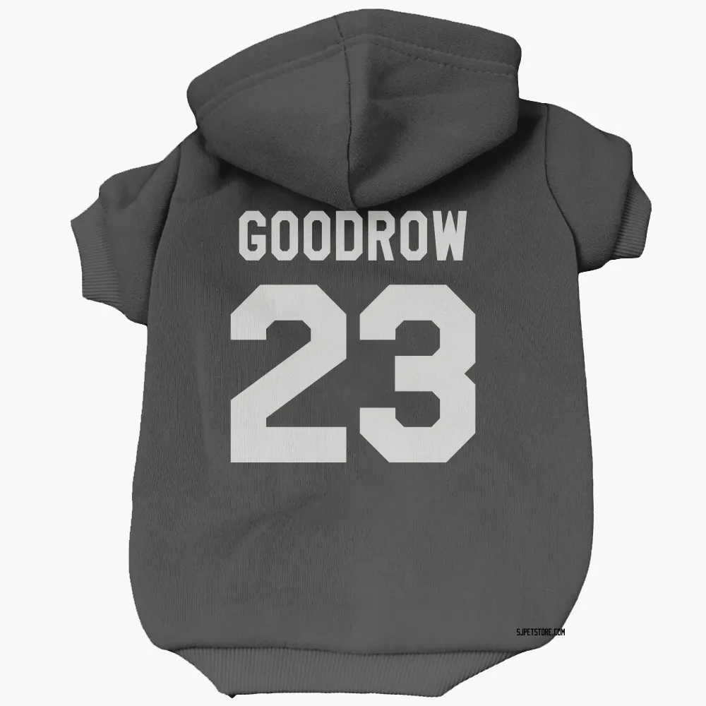 San Jose Sharks Barclay Goodrow Black White Pet Hoodie for Dog & Cat