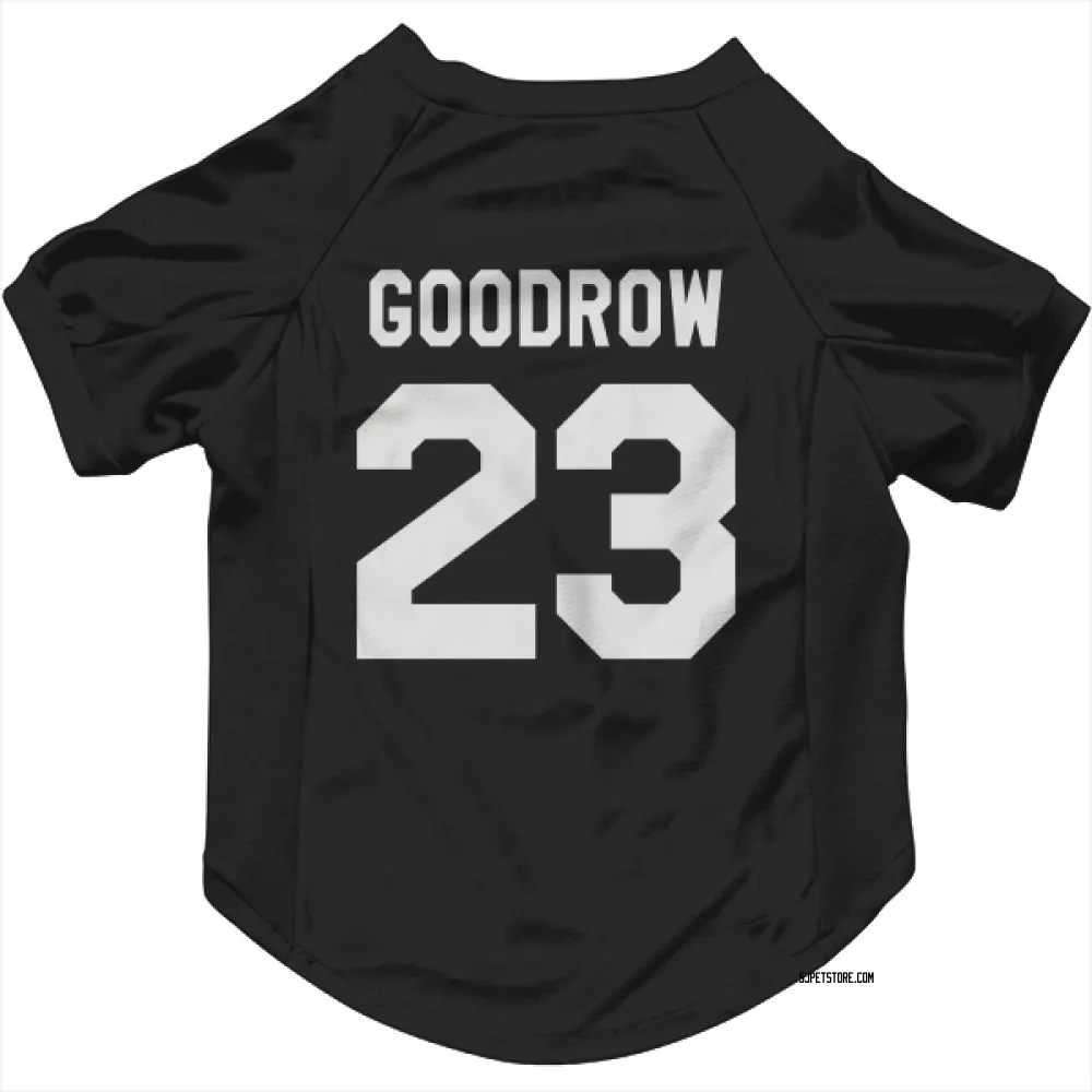 San Jose Sharks Barclay Goodrow Black White Pet Jersey for Dog & Cat