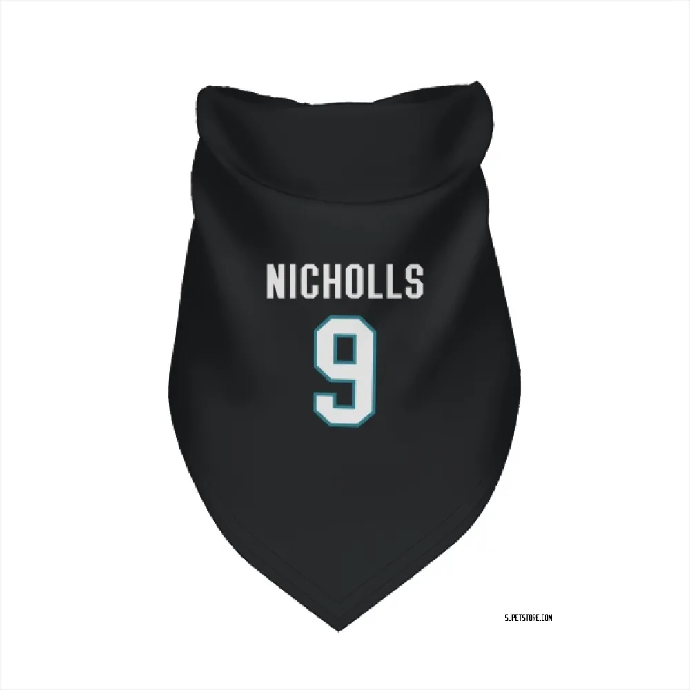 San Jose Sharks Bernie Nicholls Black Pet Bandana for Dog & Cat