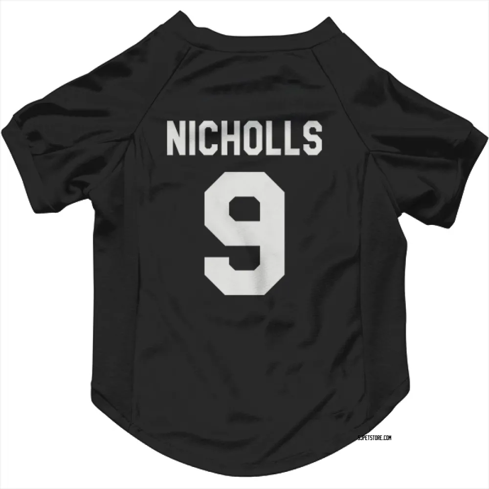 San Jose Sharks Bernie Nicholls Black White Pet Jersey for Dog & Cat