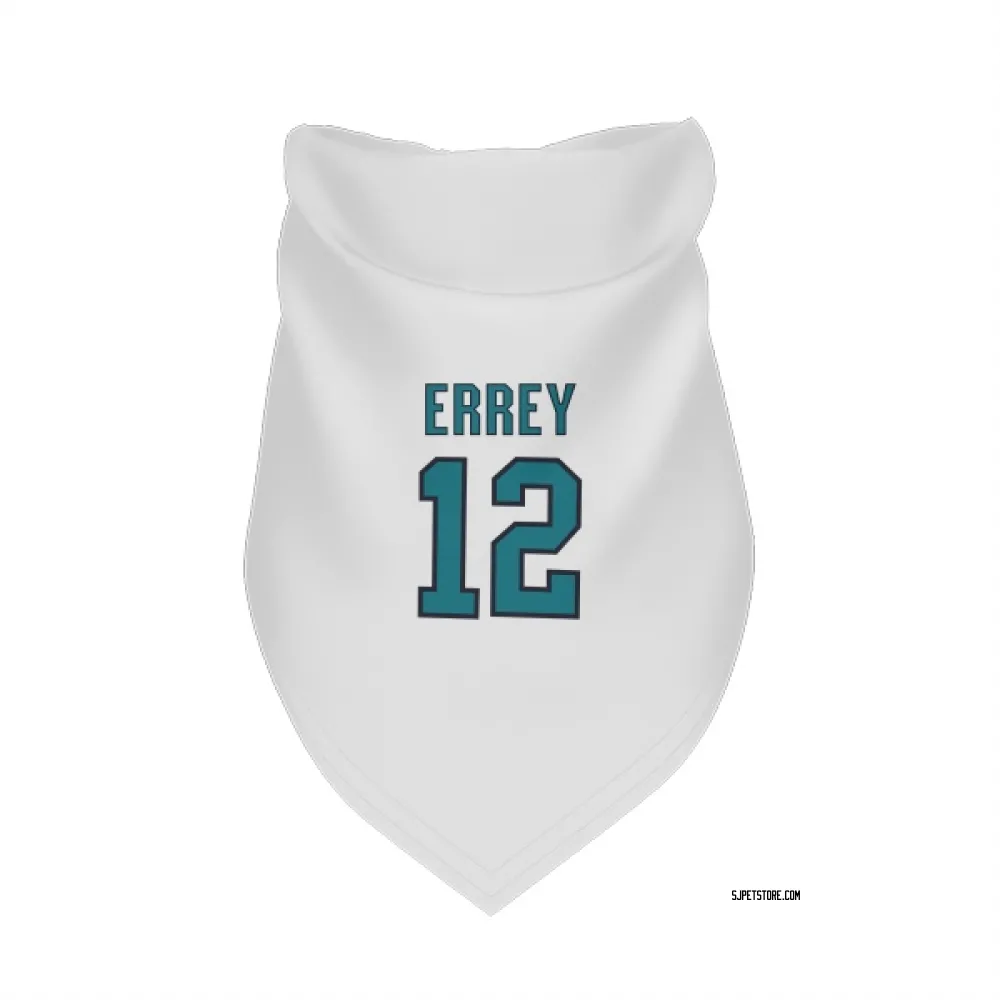 San Jose Sharks Bob Errey White Pet Bandana for Dog & Cat