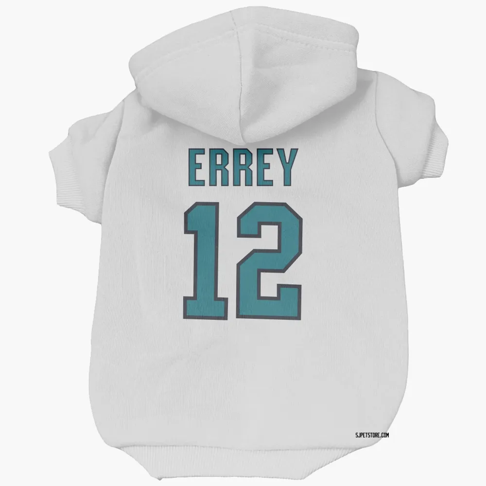 San Jose Sharks Bob Errey White Pet Hoodie for Dog & Cat