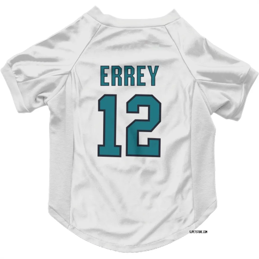 San Jose Sharks Bob Errey White Pet Jersey for Dog & Cat
