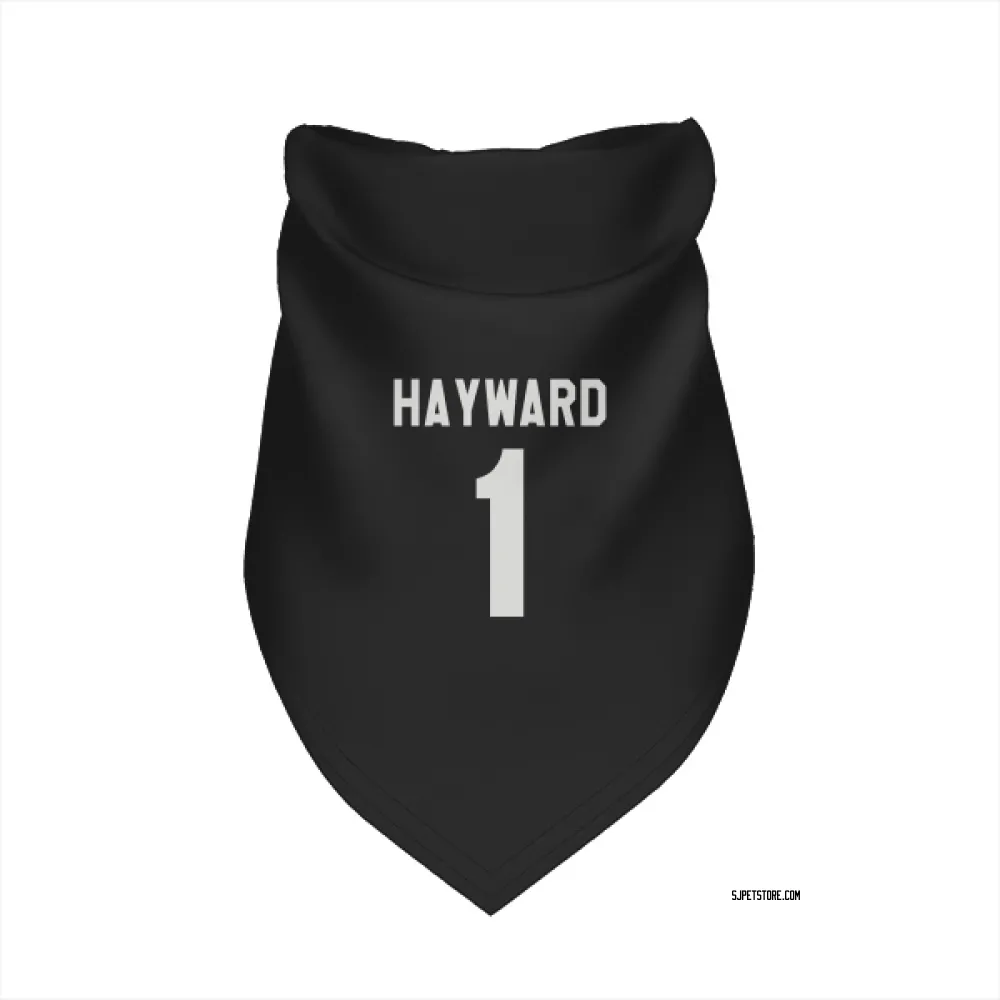 San Jose Sharks Brian Hayward Black White Pet Bandana for Dog & Cat