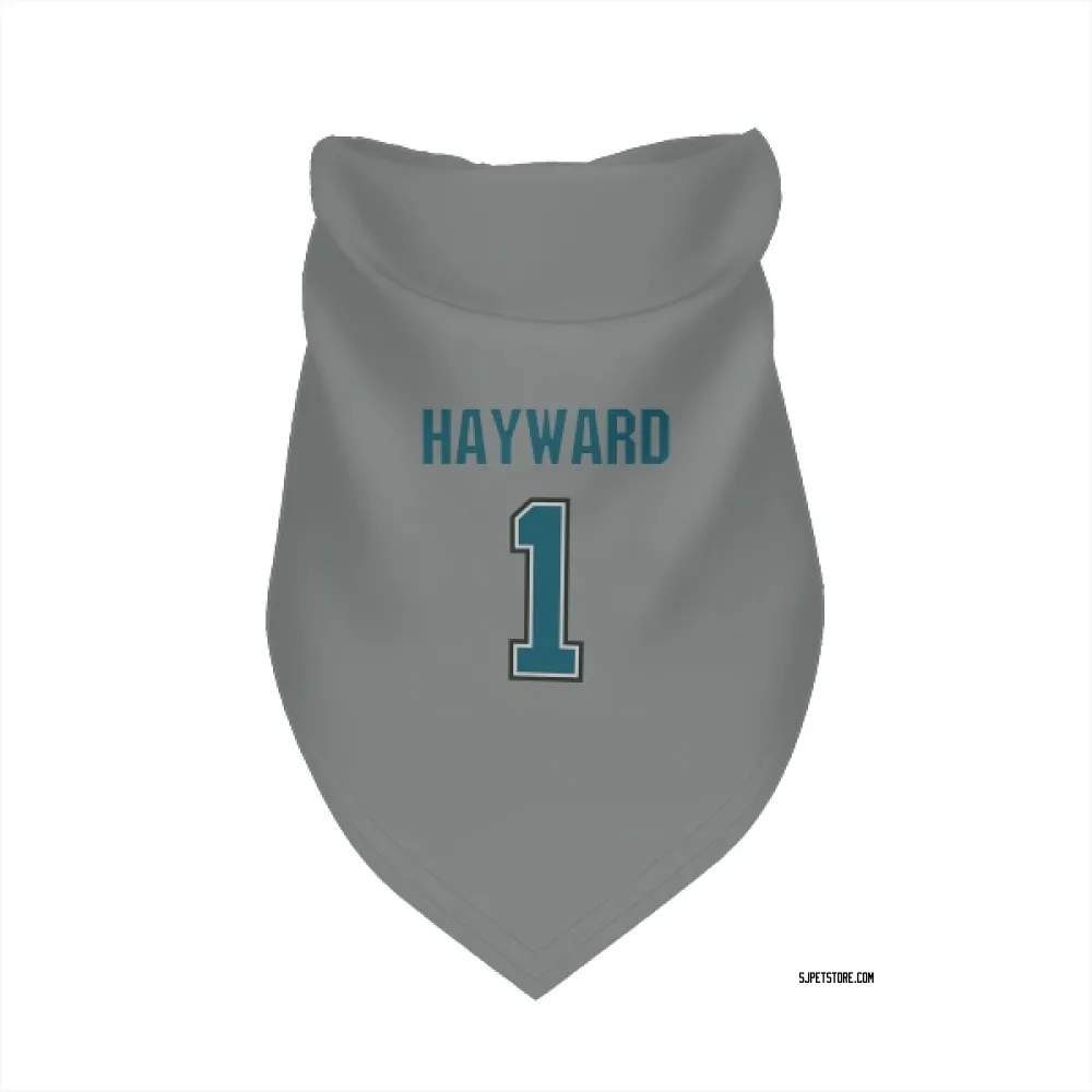 San Jose Sharks Brian Hayward Gray Pet Bandana for Dog & Cat