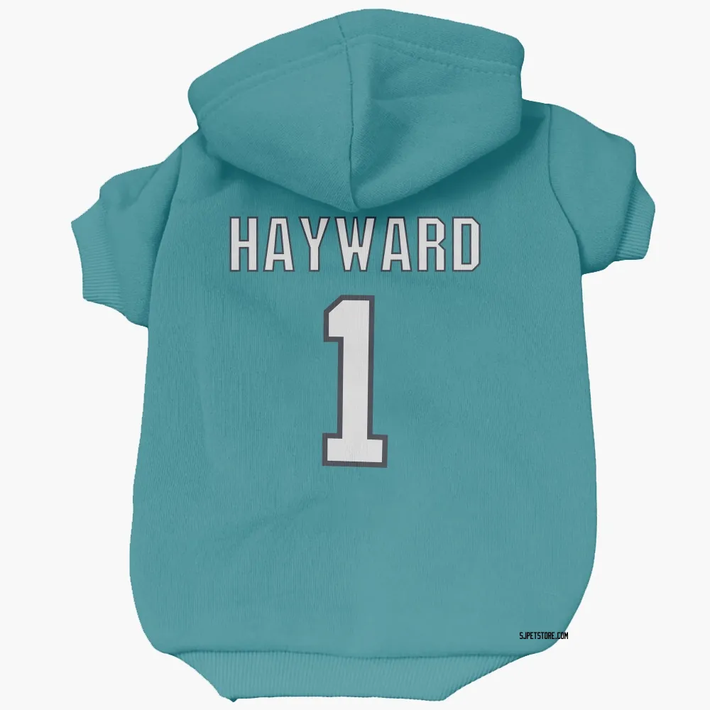 San Jose Sharks Brian Hayward Teal Pet Hoodie for Dog & Cat
