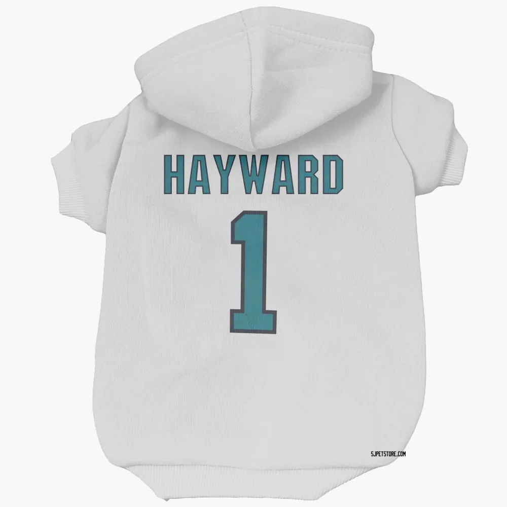 San Jose Sharks Brian Hayward White Pet Hoodie for Dog & Cat