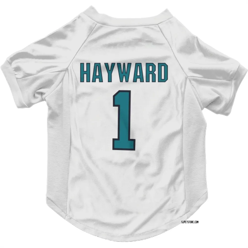 San Jose Sharks Brian Hayward White Pet Jersey for Dog & Cat