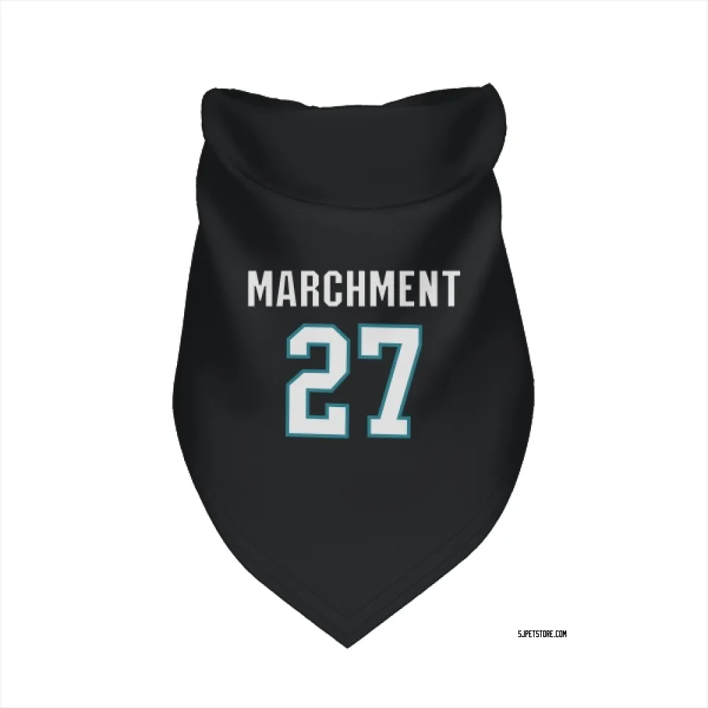 San Jose Sharks Bryan Marchment Black Pet Bandana for Dog & Cat
