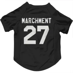 San Jose Sharks Bryan Marchment Black White Pet Jersey for Dog & Cat