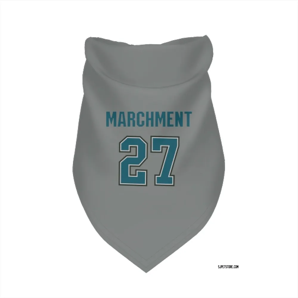 San Jose Sharks Bryan Marchment Gray Pet Bandana for Dog & Cat