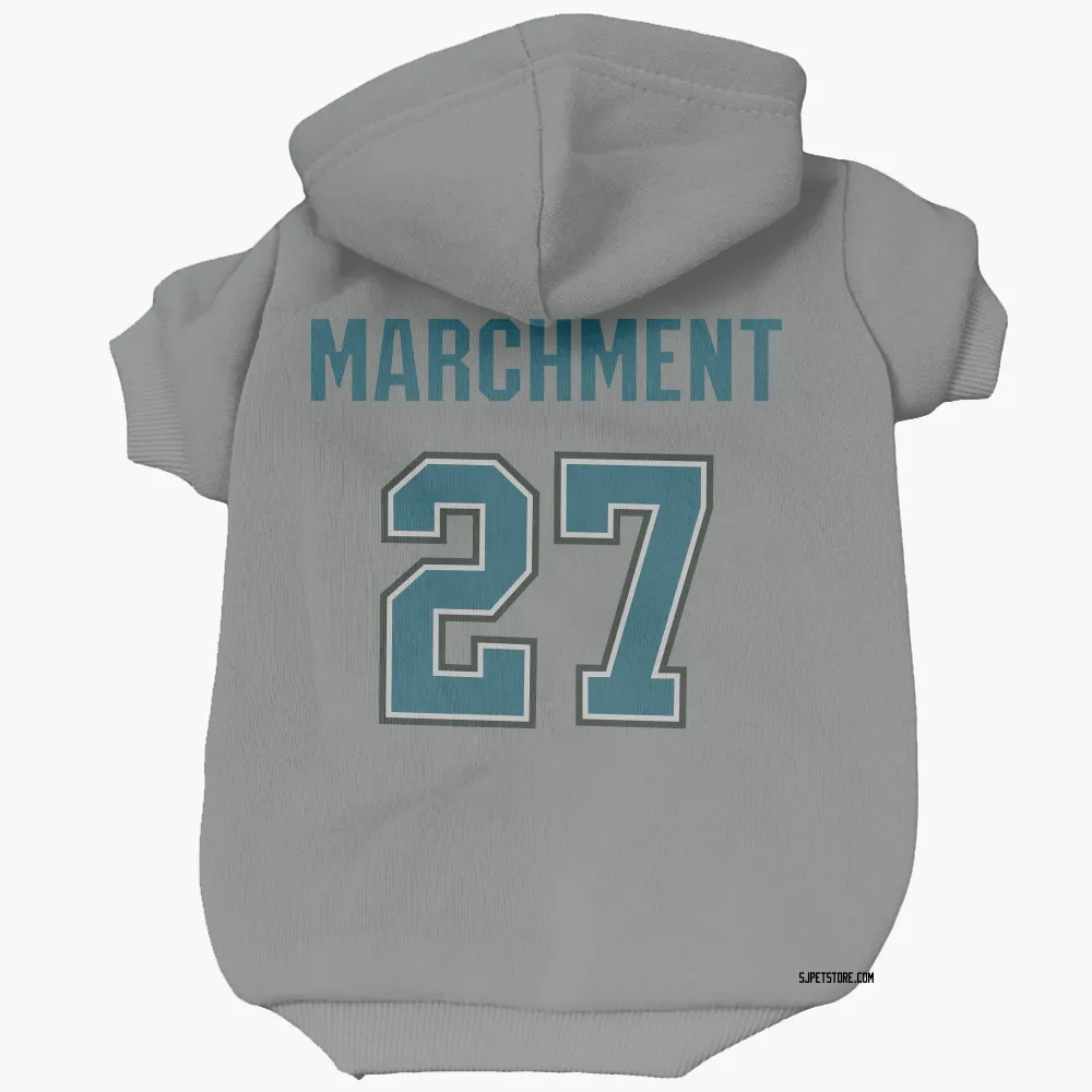 San Jose Sharks Bryan Marchment Gray Pet Hoodie for Dog & Cat