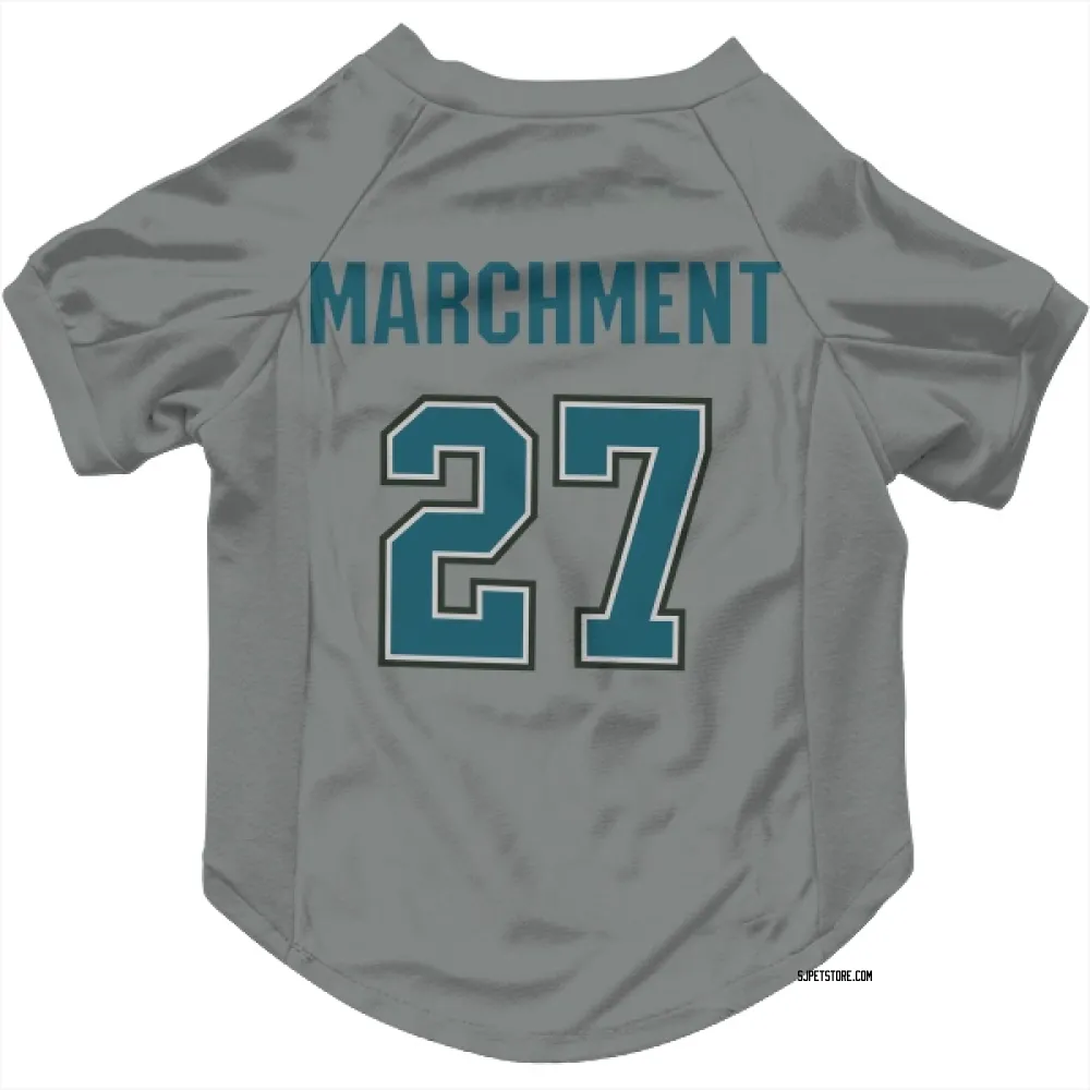 San Jose Sharks Bryan Marchment Gray Pet Jersey for Dog & Cat