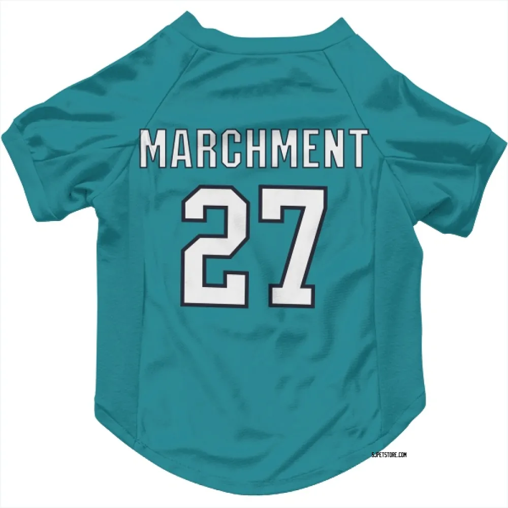 San Jose Sharks Bryan Marchment Teal Pet Jersey for Dog & Cat