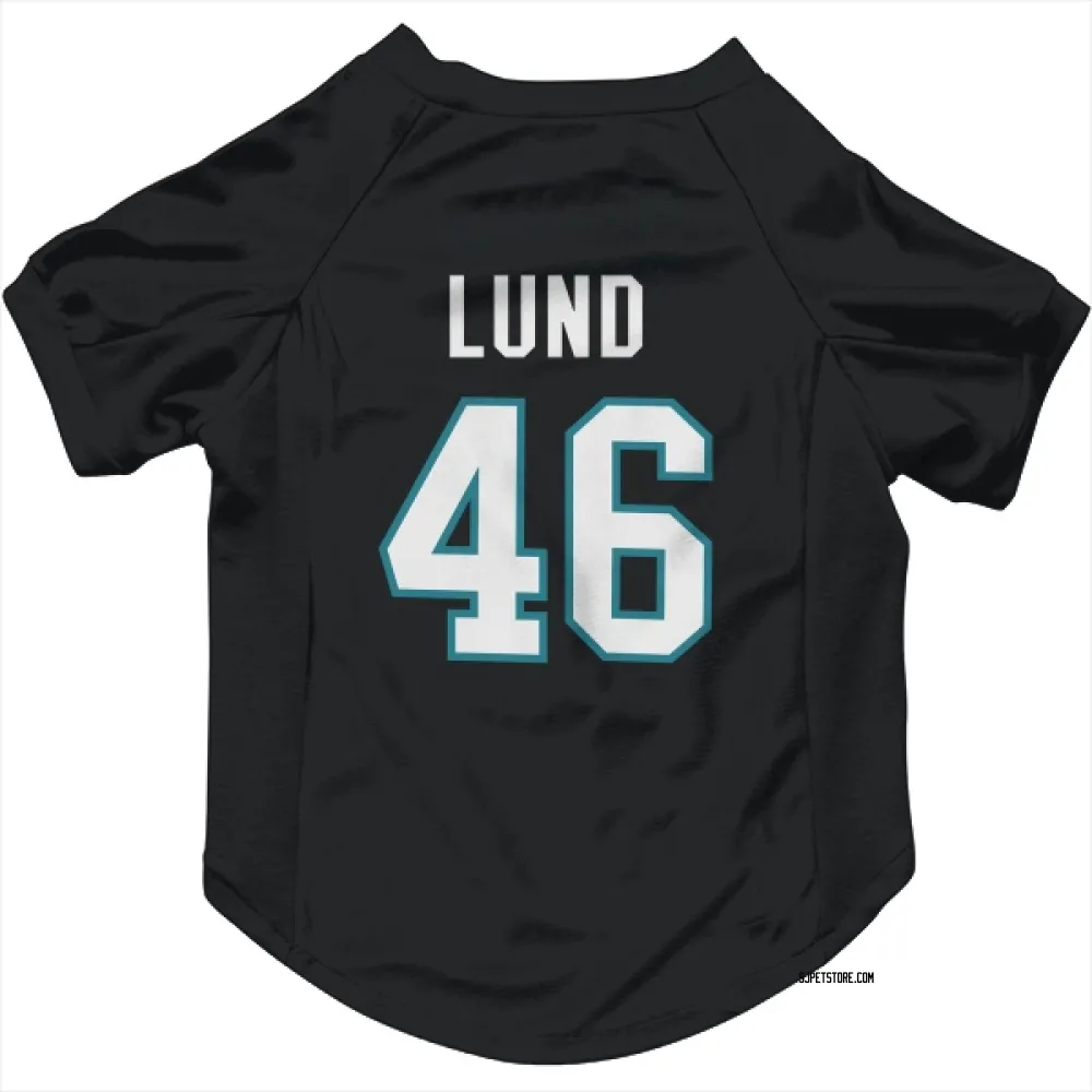 San Jose Sharks Cam Lund Black Pet Jersey for Dog & Cat