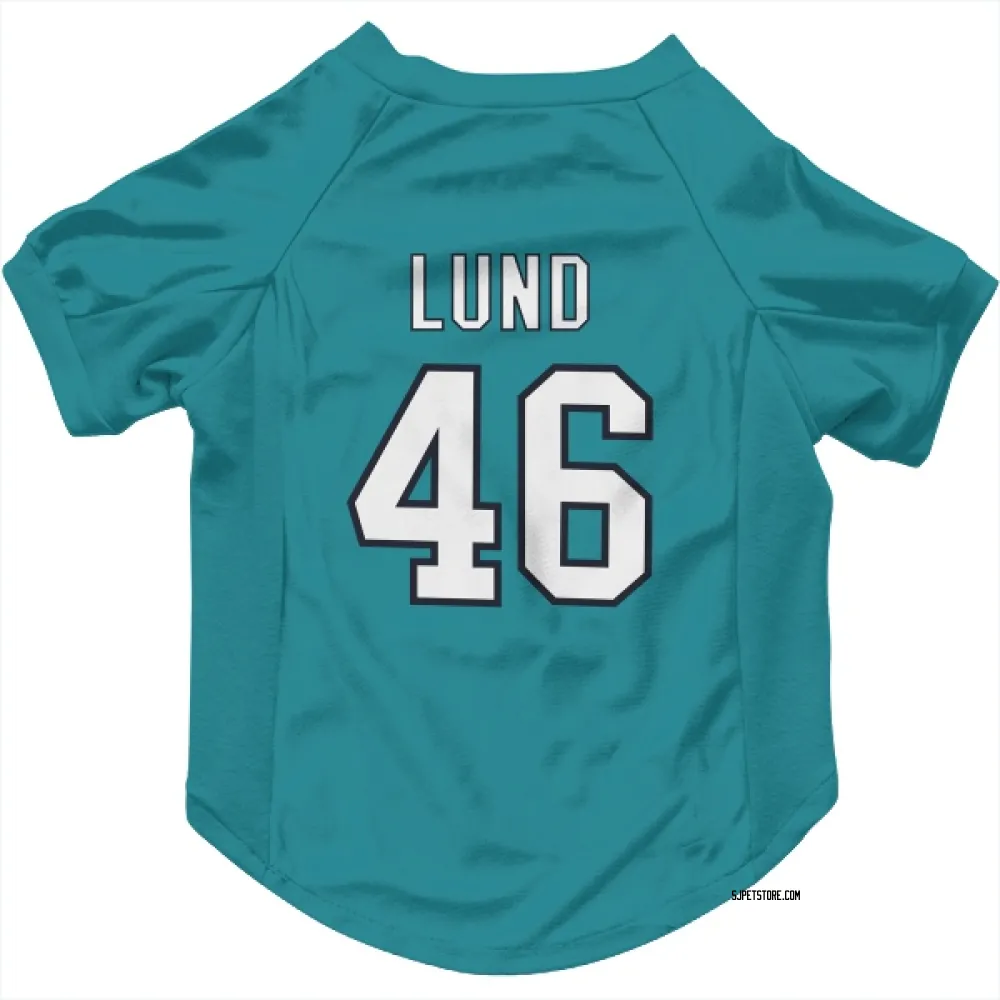 San Jose Sharks Cam Lund Teal Pet Jersey for Dog & Cat