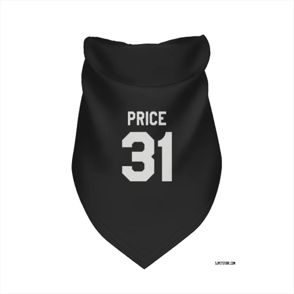 San Jose Sharks Carey Price Black White Pet Bandana for Dog & Cat