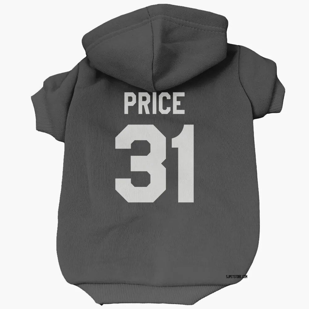San Jose Sharks Carey Price Black White Pet Hoodie for Dog & Cat