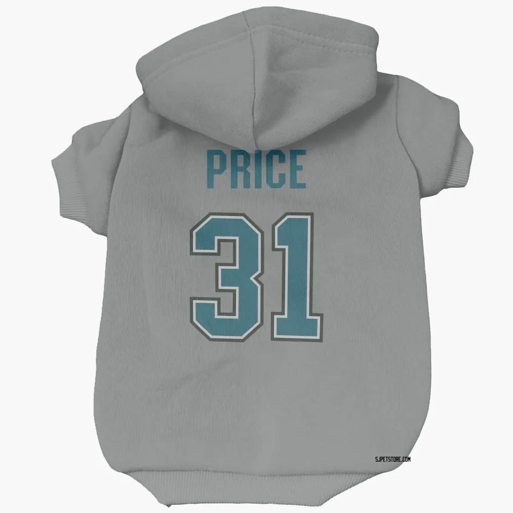 San Jose Sharks Carey Price Gray Pet Hoodie for Dog & Cat