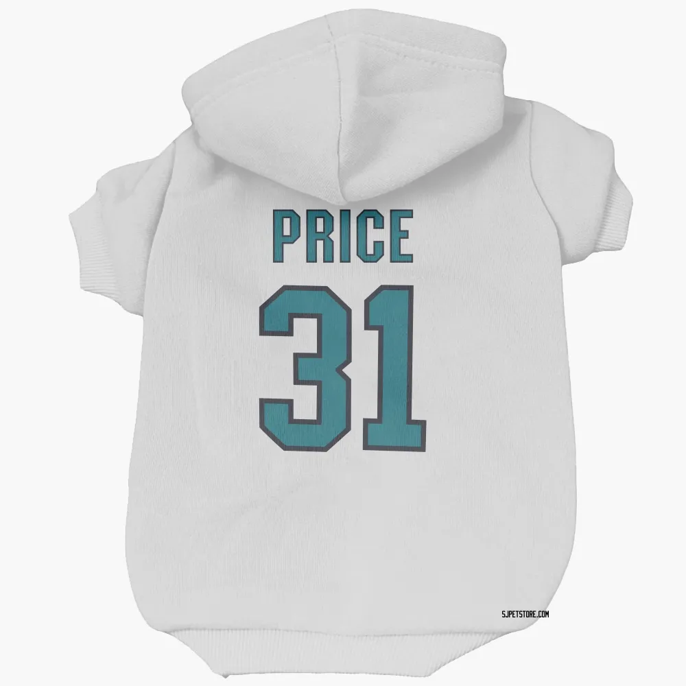 San Jose Sharks Carey Price White Pet Hoodie for Dog & Cat