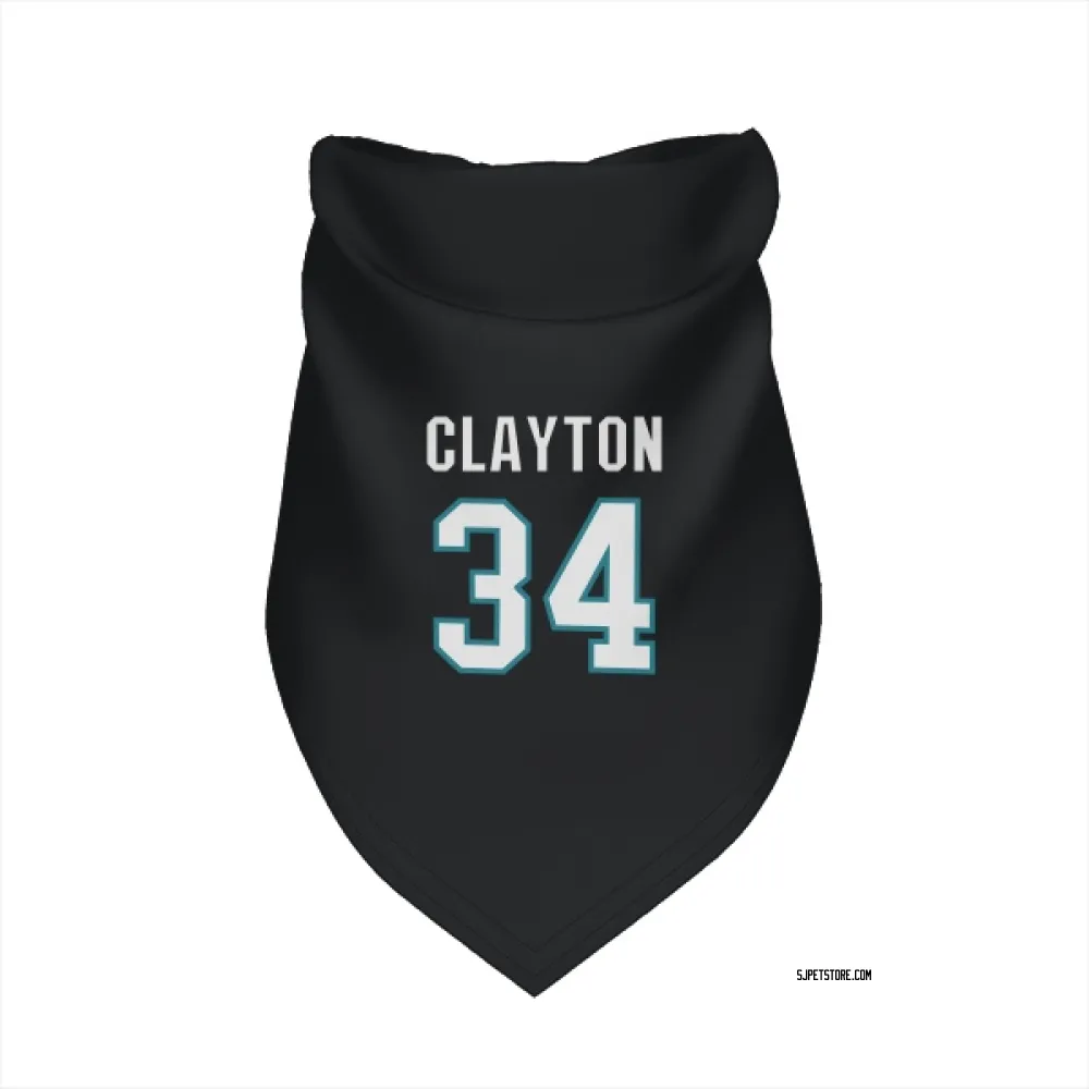 San Jose Sharks Cole Clayton Black Pet Bandana for Dog & Cat