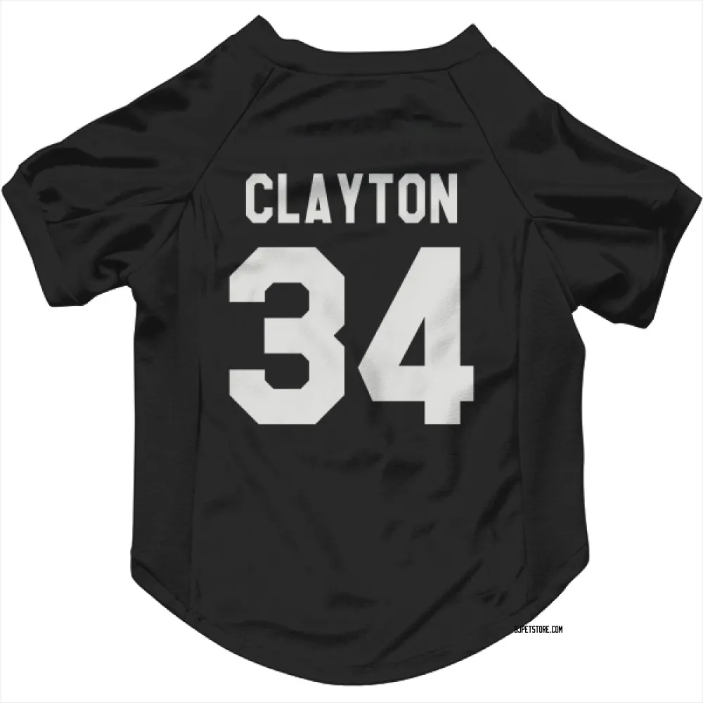 San Jose Sharks Cole Clayton Black White Pet Jersey for Dog & Cat