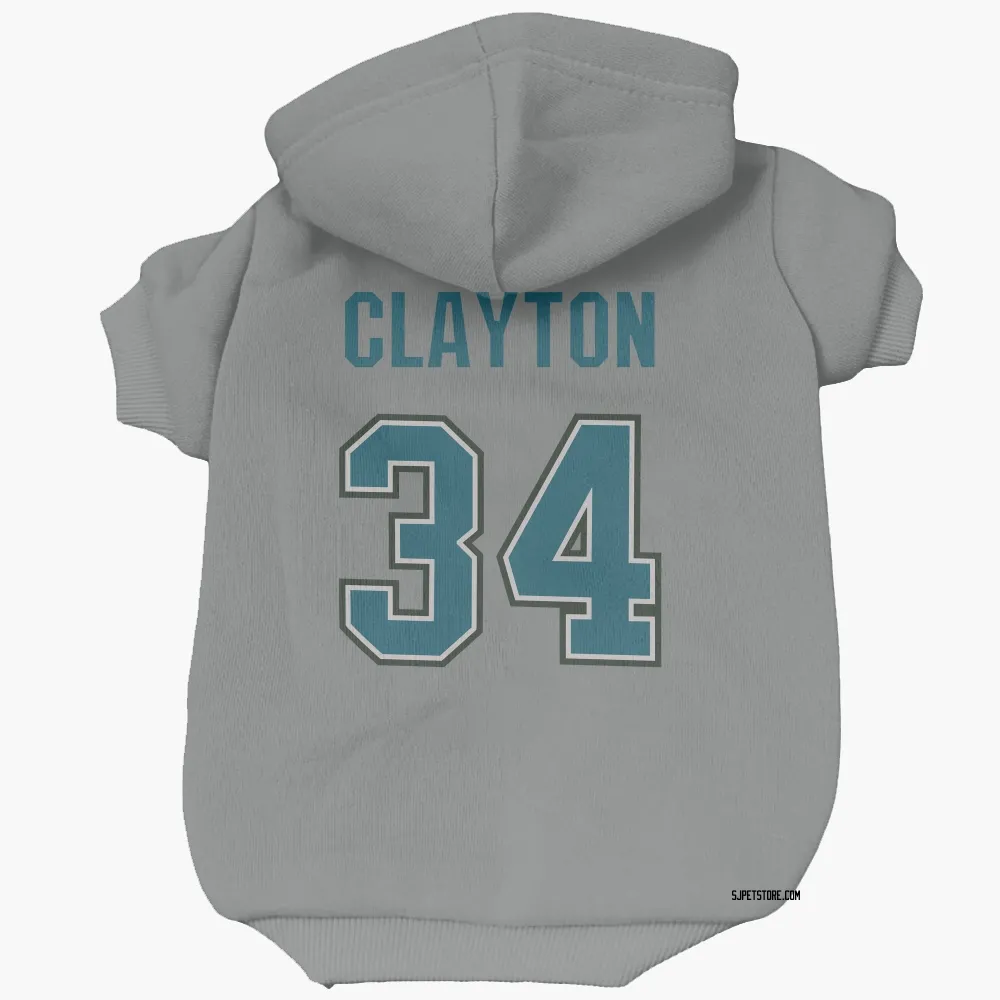 San Jose Sharks Cole Clayton Gray Pet Hoodie for Dog & Cat