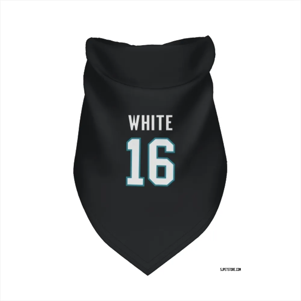 San Jose Sharks Colin White Black Pet Bandana for Dog & Cat