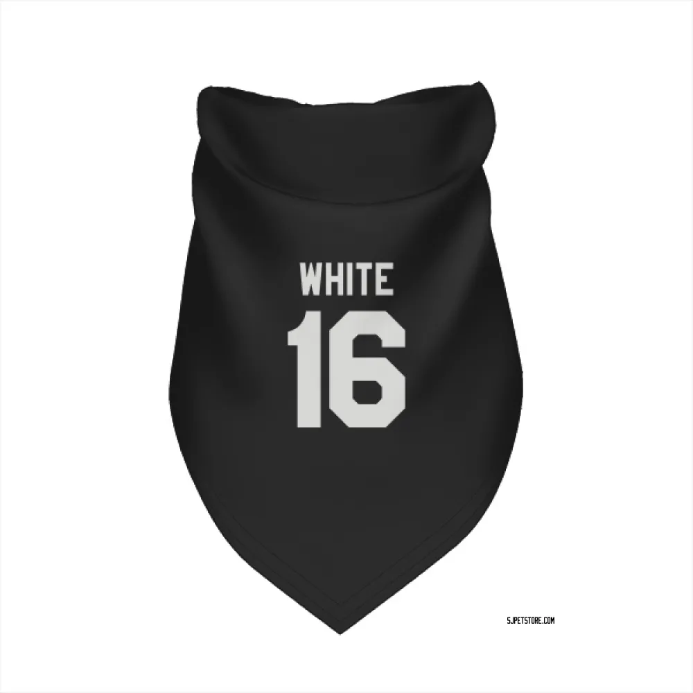 San Jose Sharks Colin White Black White Pet Bandana for Dog & Cat