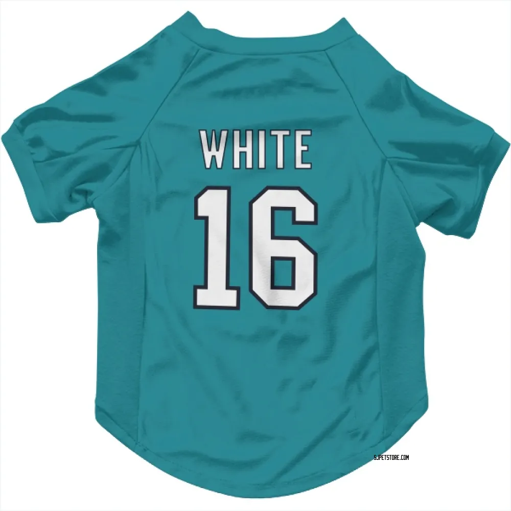 San Jose Sharks Colin White Teal Pet Jersey for Dog & Cat