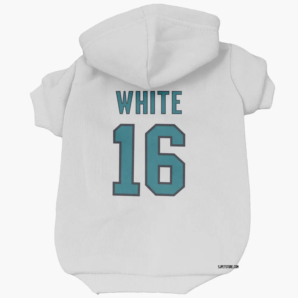 San Jose Sharks Colin White White Pet Hoodie for Dog & Cat