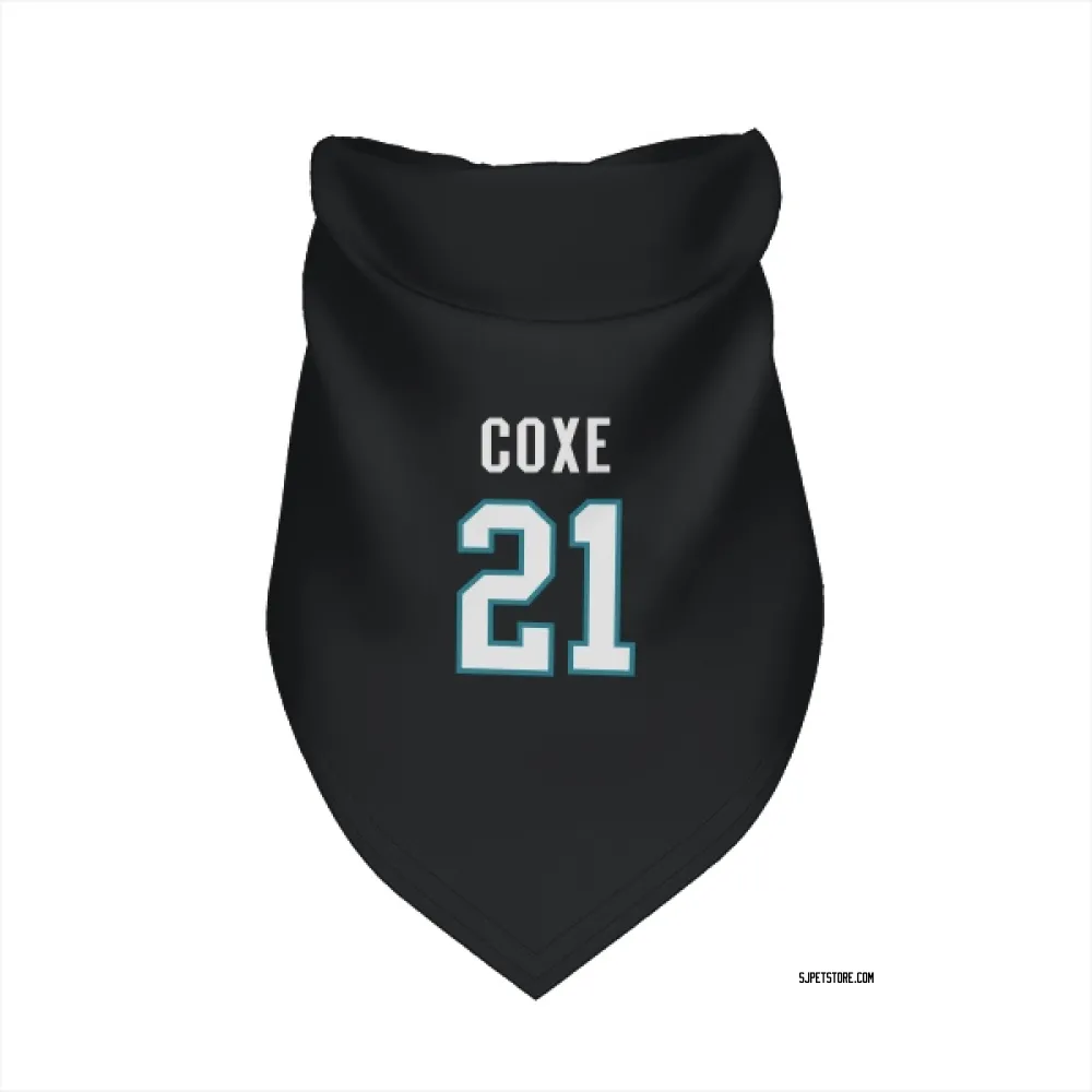 San Jose Sharks Craig Coxe Black Pet Bandana for Dog & Cat