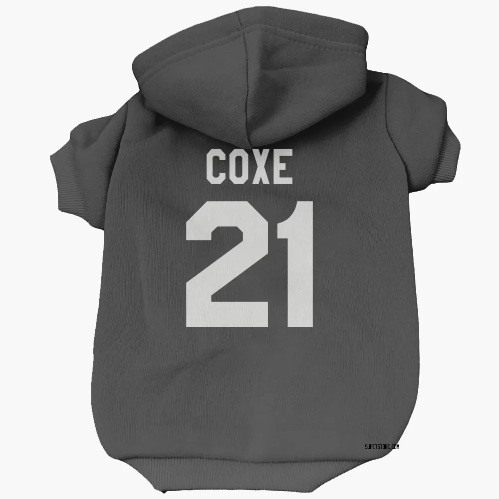 San Jose Sharks Craig Coxe Black White Pet Hoodie for Dog & Cat
