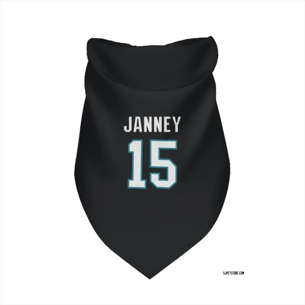 San Jose Sharks Craig Janney Black Pet Bandana for Dog & Cat