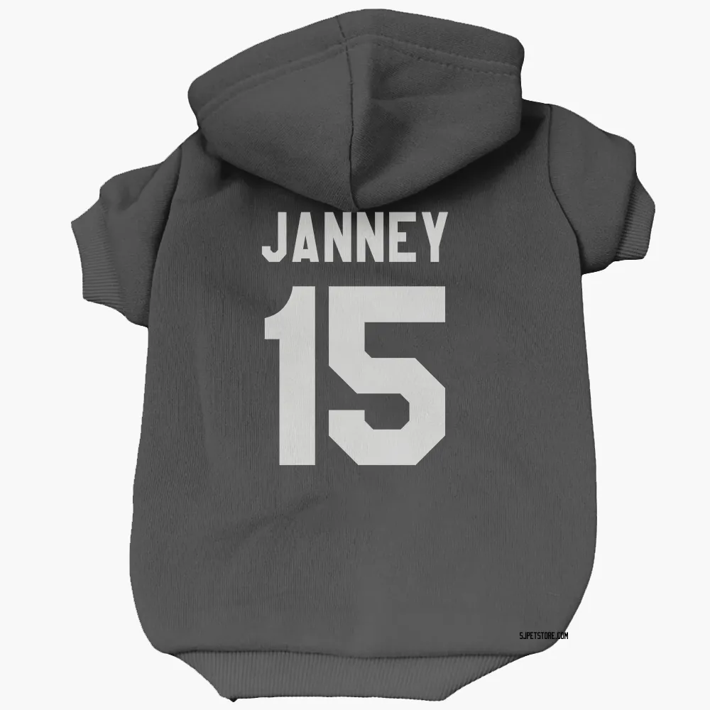 San Jose Sharks Craig Janney Black White Pet Hoodie for Dog & Cat