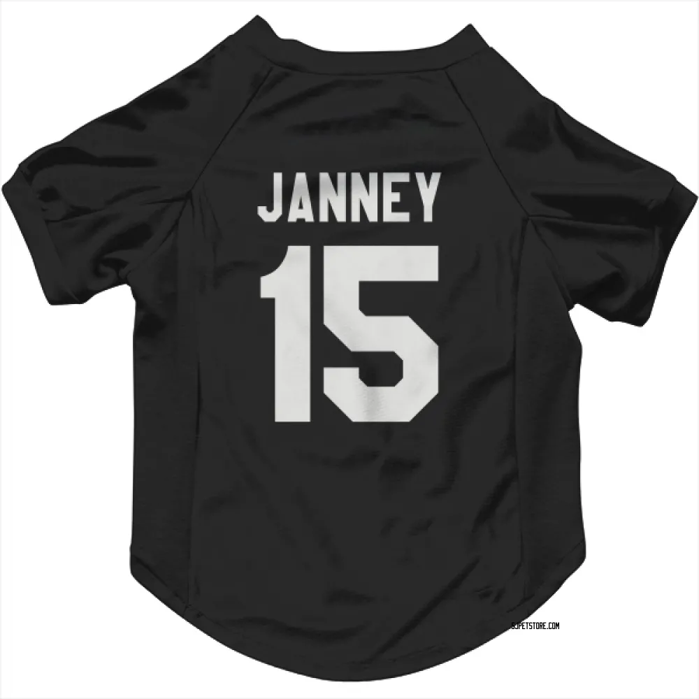 San Jose Sharks Craig Janney Black White Pet Jersey for Dog & Cat