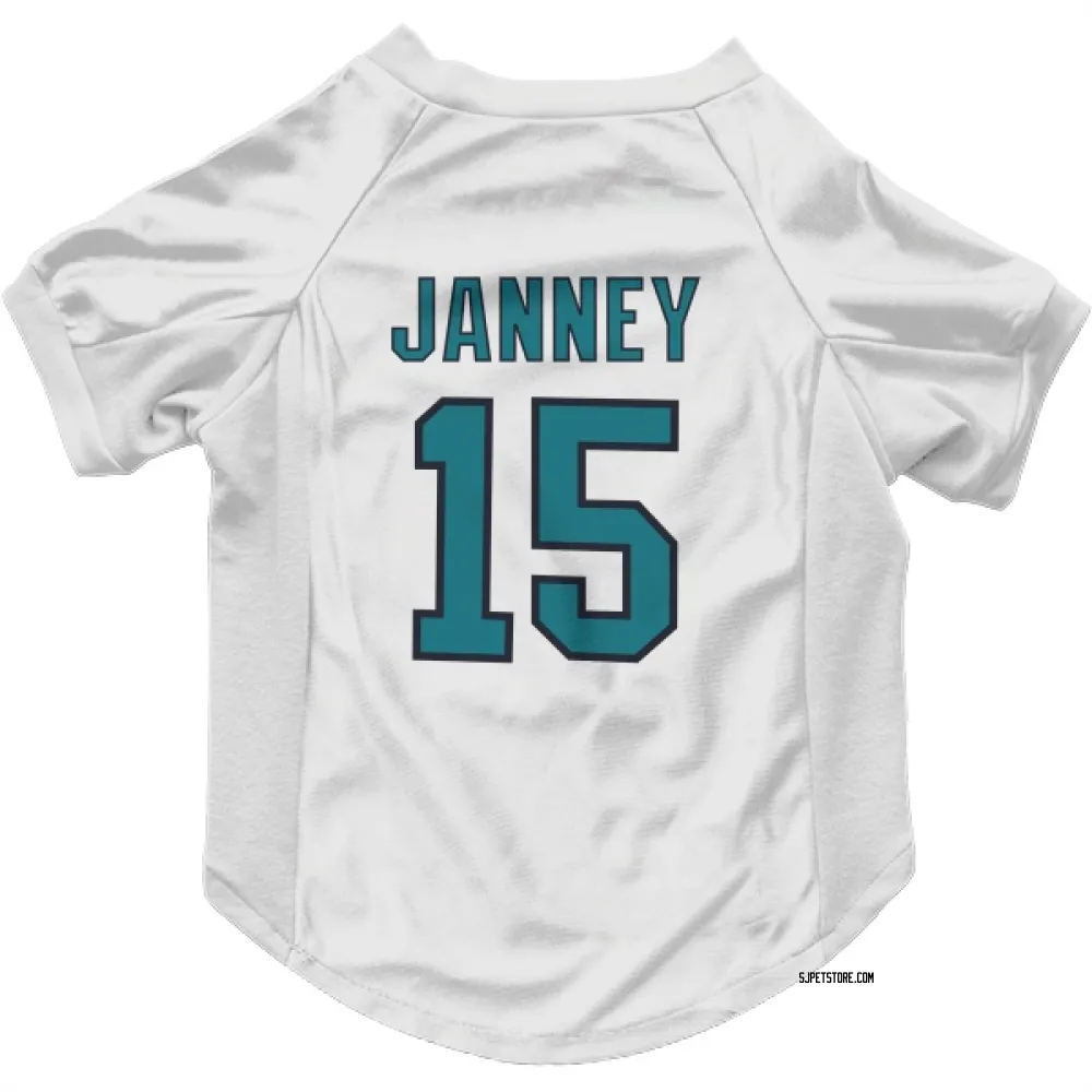 San Jose Sharks Craig Janney White Pet Jersey for Dog & Cat