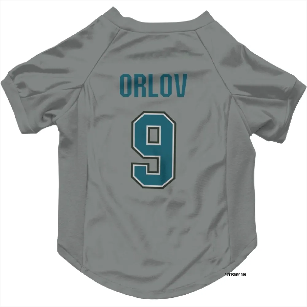 San Jose Sharks Dmitry Orlov Gray Pet Jersey for Dog & Cat