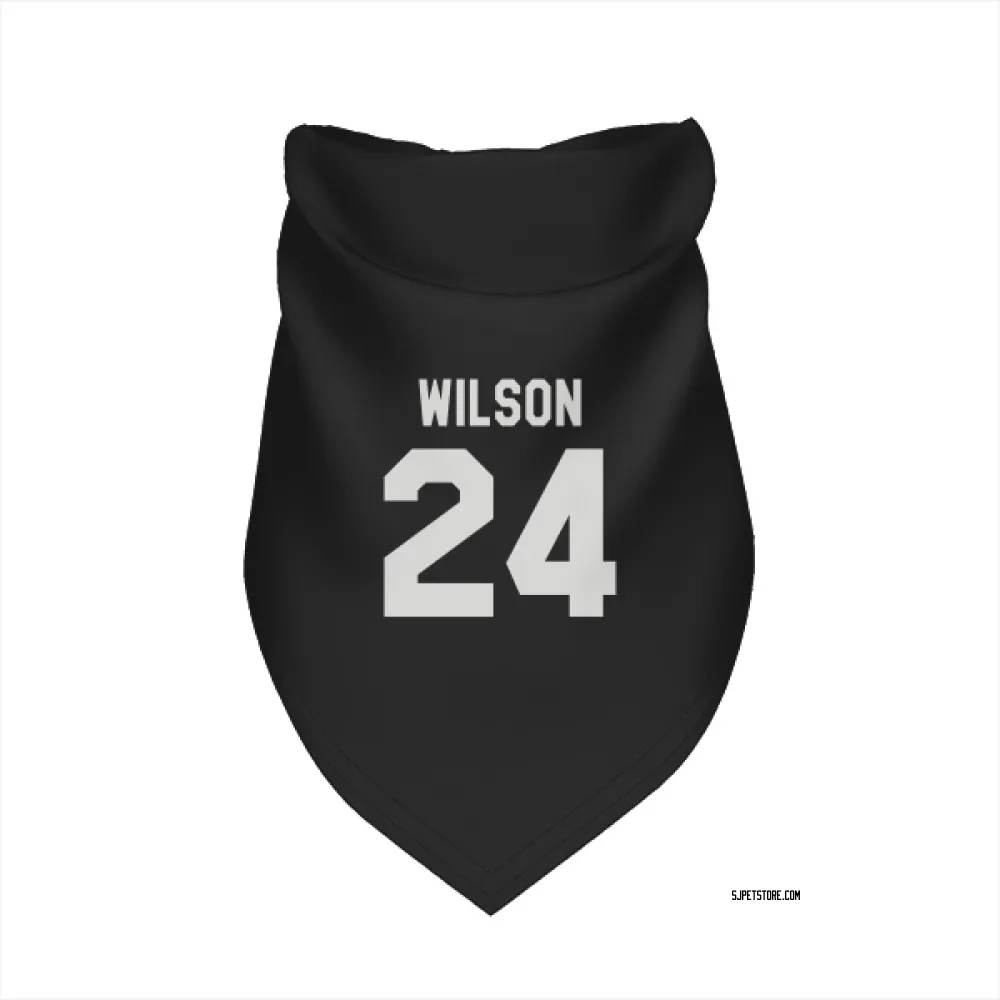 San Jose Sharks Doug Wilson Black White Pet Bandana for Dog & Cat